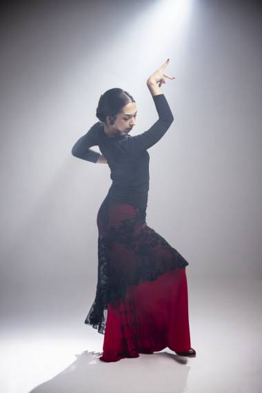 Falda flamenca Maule - Punto y tul elástico